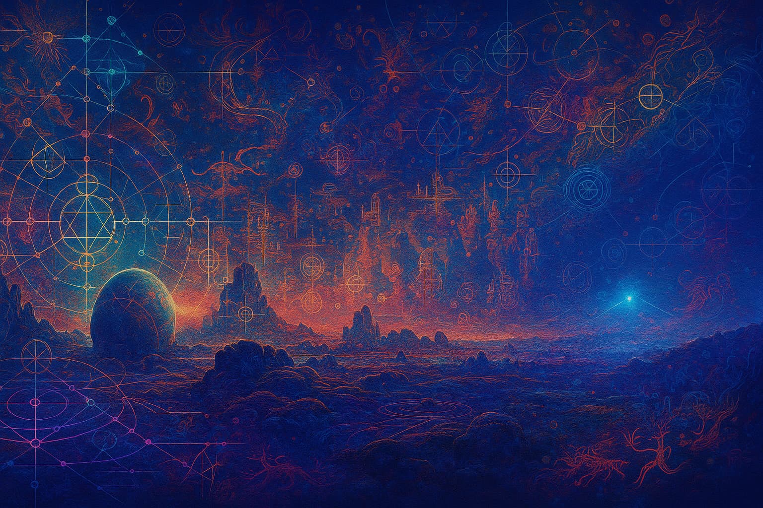 Futuristic soundscape visualization